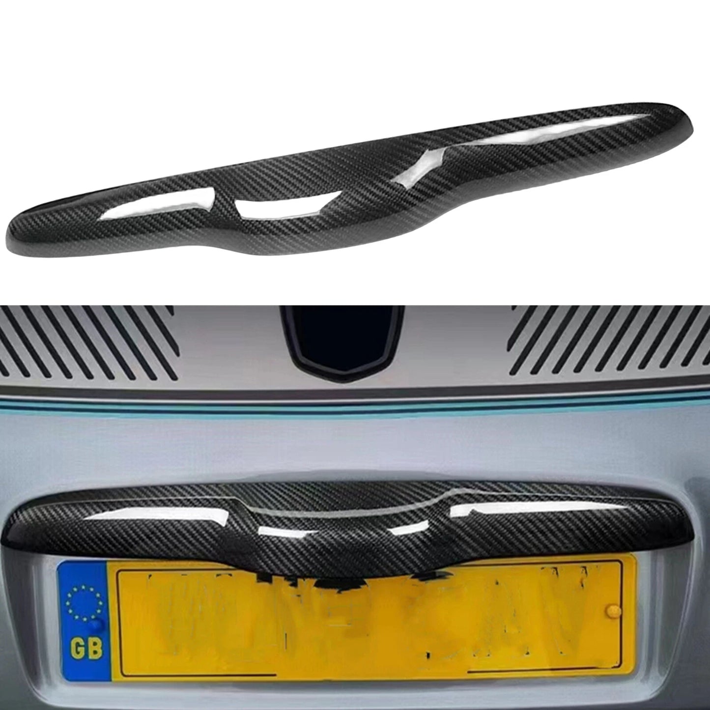 Tailgate Handle Cover Trim for Fiat 500 595 (2011-2023) Carbon Fiber