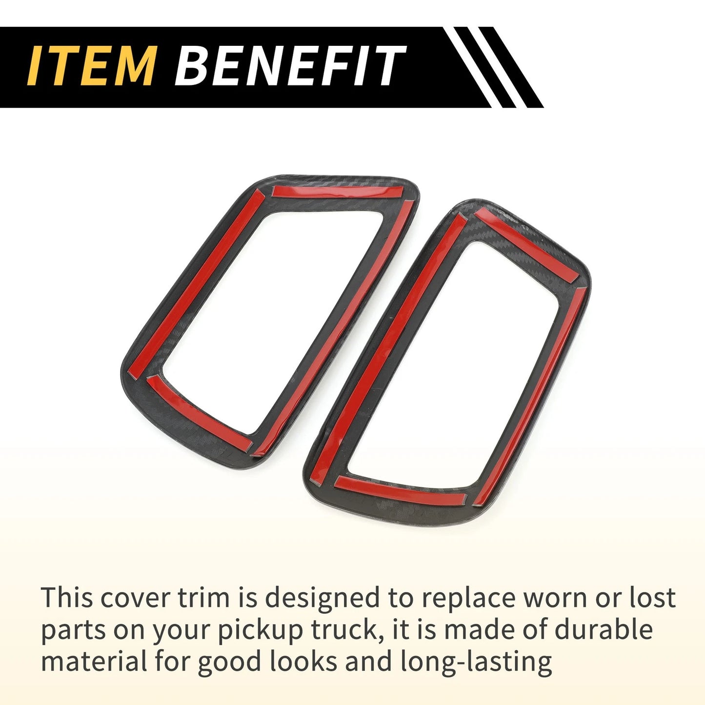 Carbon Fiber Door Handle Bezel Covers for Toyota Tacoma (2016-2023)