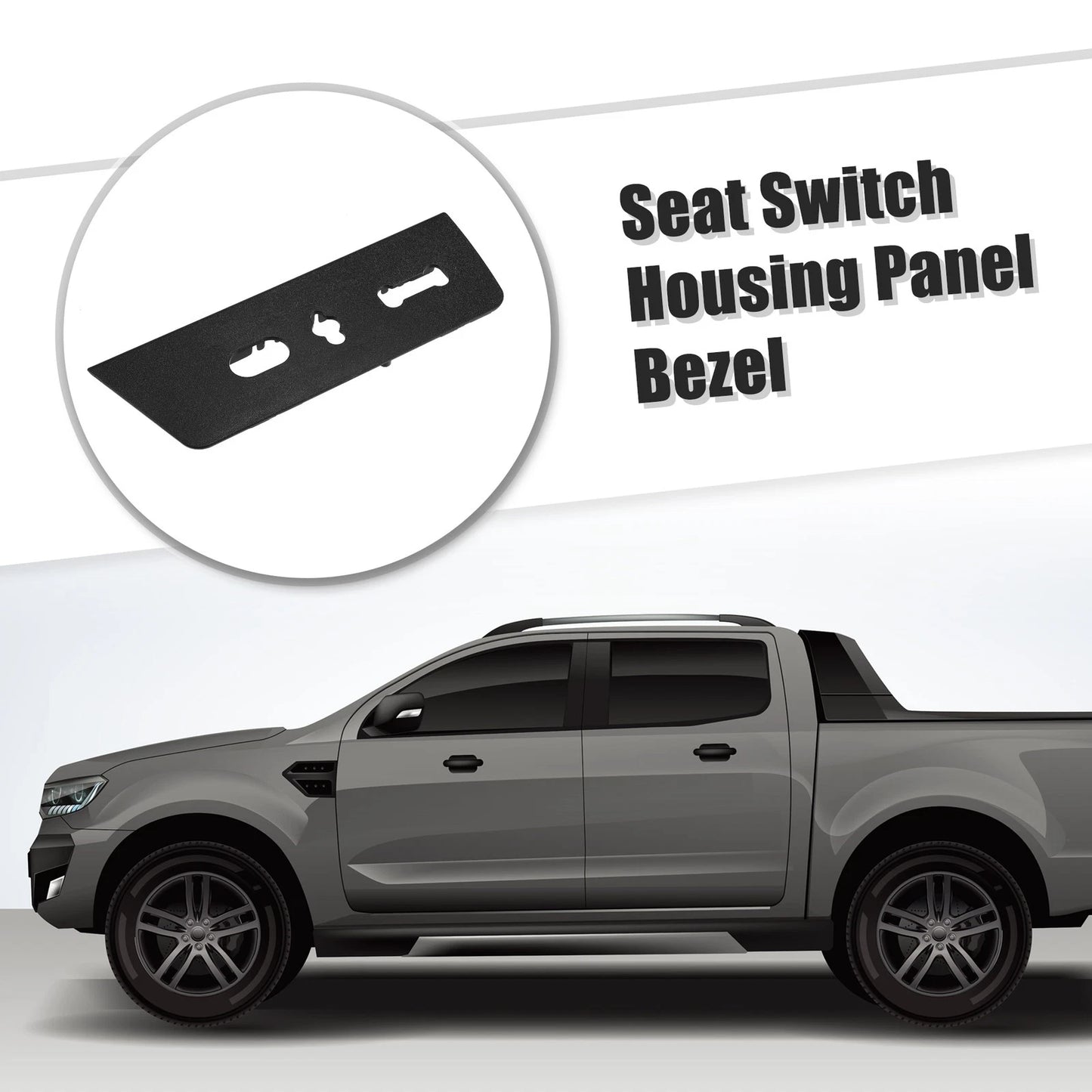 Front Left Seat Switch Housing Trim Bezel for Ford F-150 FX4 (2004-2023)