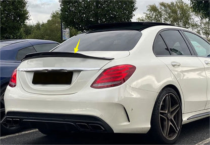 Rear Glossy Black Spoiler for Mercedes-Benz W205 C63 AMG Sedan (2015-2021)