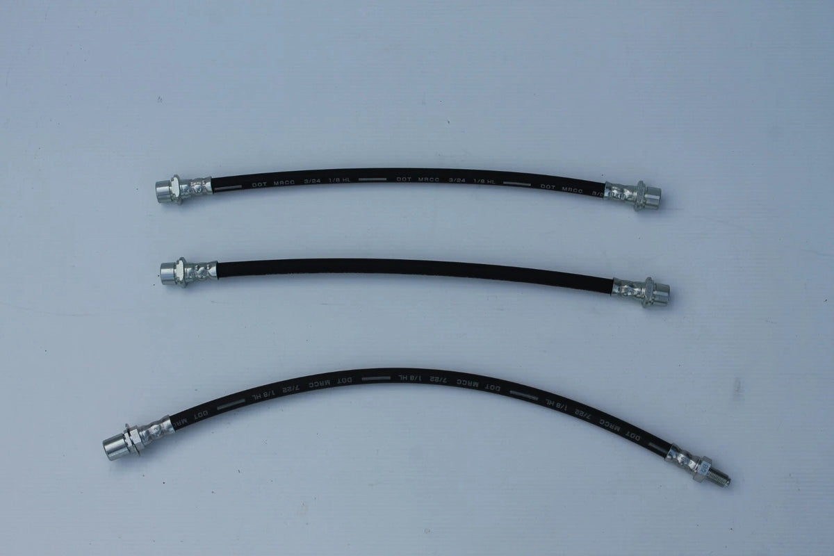 3 x Front & Rear Brake Hoses for Toyota Hilux (1997-2004)