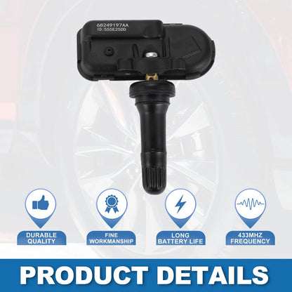 Tire Pressure Sensor 433MHz for Ram 2500 3500 (2014-2024) 1 x Pc