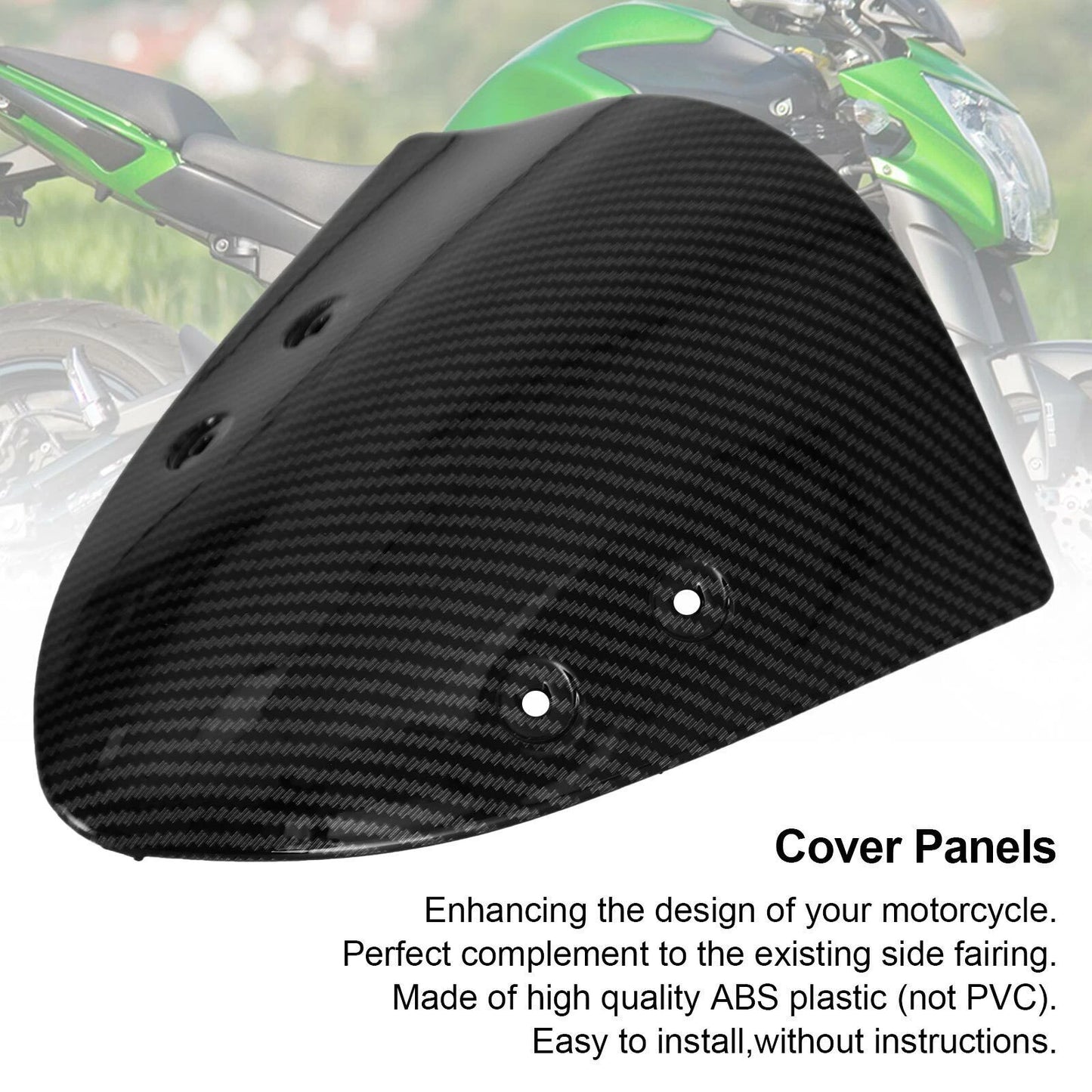 Carbon Fiber Windshield Screen Cover for Kawasaki ER-6N (2006-2016)