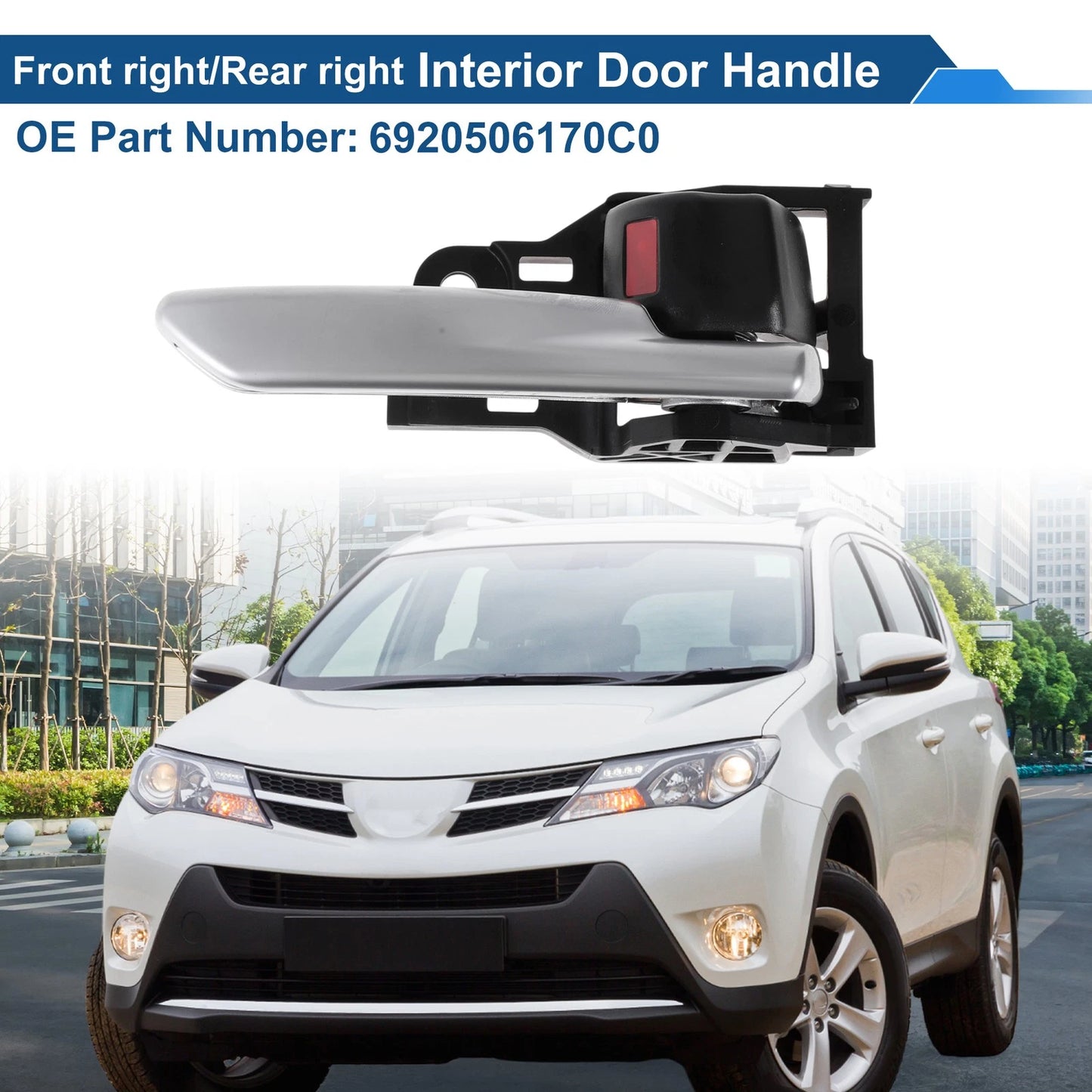 Front Driver Side Interior Door Handle for Toyota Rav4 (2019-2022)