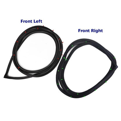 Door Rubber Weatherstrip Seal Front L+R Fits Datsun Sunny B210 120Y 4D Sedan D05