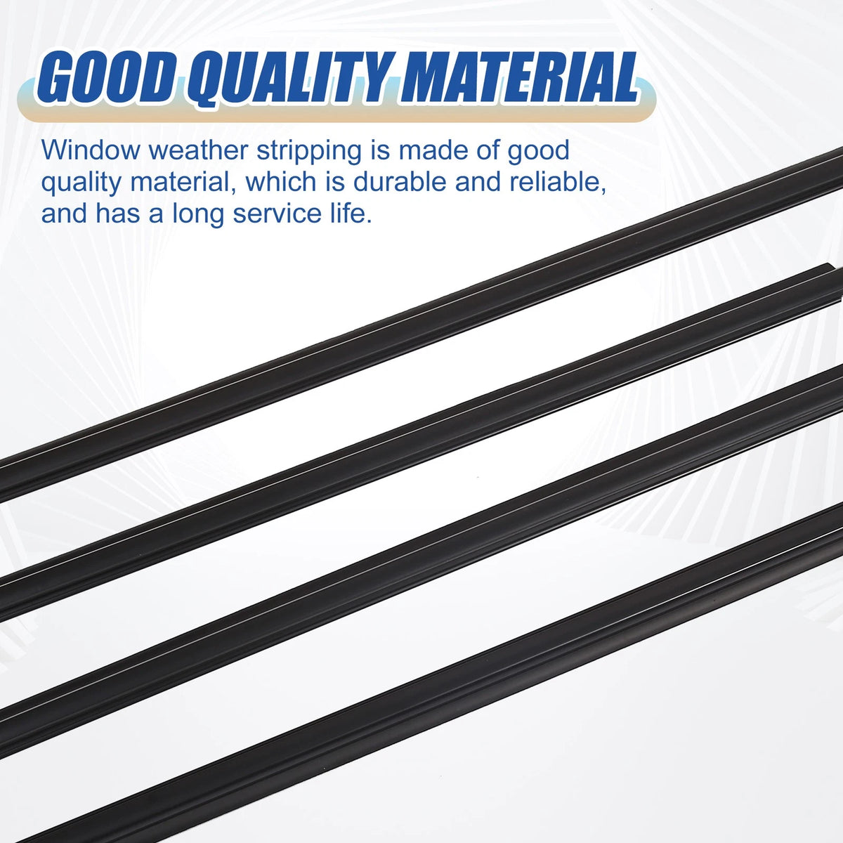 4 Pcs Window Seal Weatherstrip Trim for Toyota RAV4 (2009-2012)