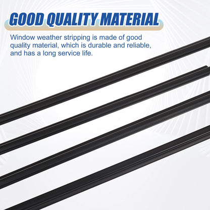 4 Pcs Window Seal Weatherstrip Trim for Toyota RAV4 (2009-2012)