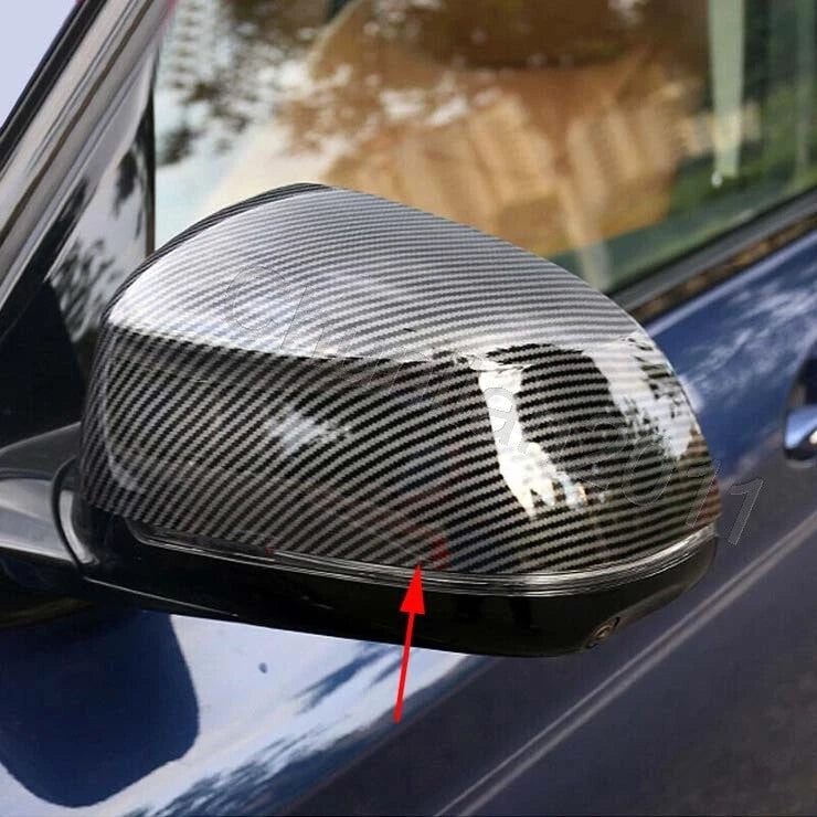 Fiber Plated Side Mirror Molding Cover Trim for 2019-2021 BMW X5 G05 (2019-2021)