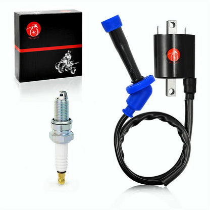 Ignition Coil Spark Plug for Yamaha V Star 650 XVS650 Classic Silverado 98-16