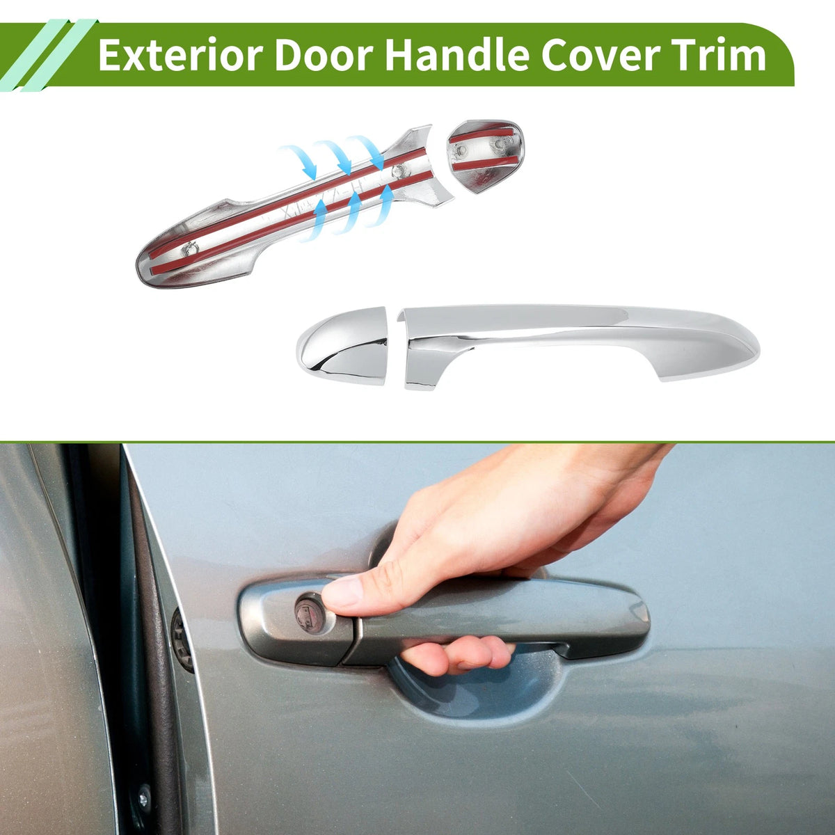Exterior Door Handle Cover Trim for Toyota Highlander (2015-2019)