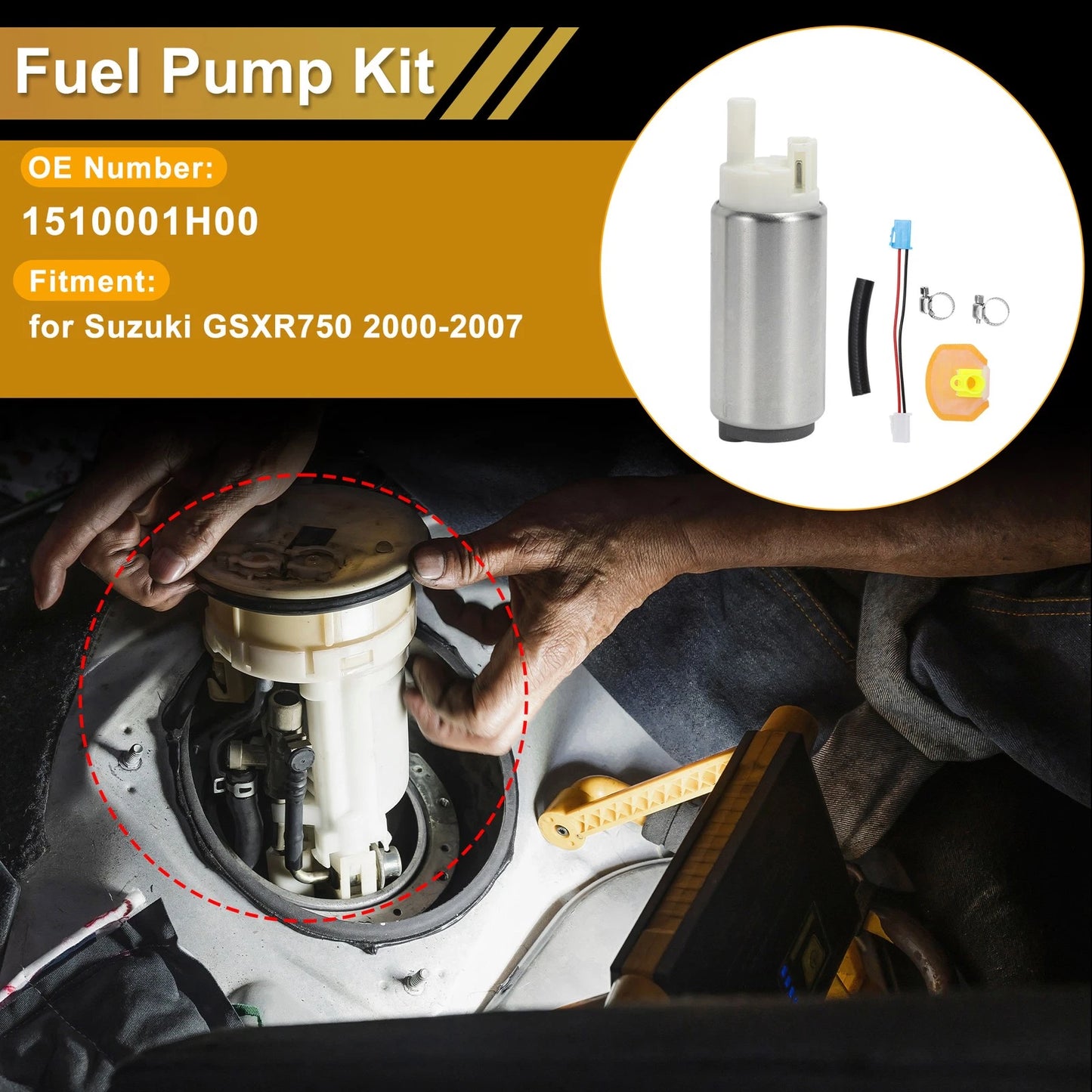 Fuel Pump Metal Set for Suzuki GSXR750 (2000-2007)