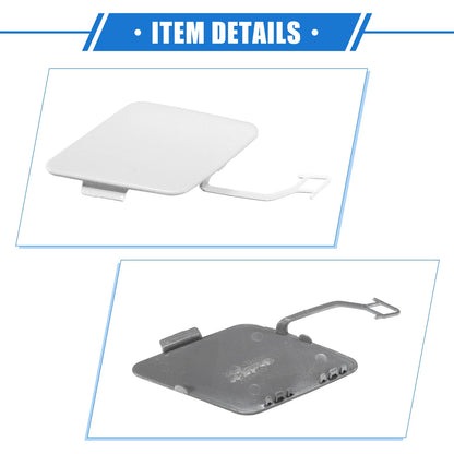 Rear Bumper Tow Hook Eye Hole Cover Cap for BMW 3 F30 White (2012-2015)