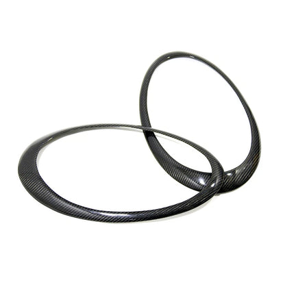 Carbon Fiber Front Headlight Cover Trim fit for Porsche Carrera 991 2011-2018