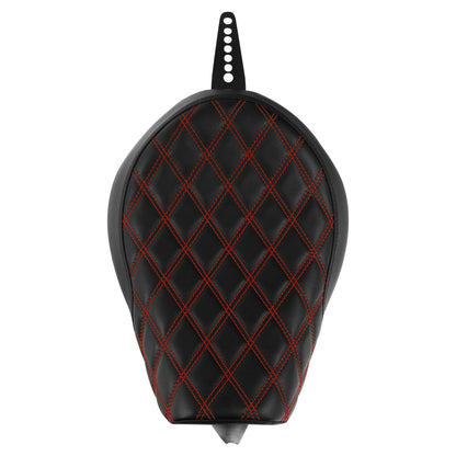 Seat Black Red Driver Rider for Harley Sportster XL 883 1200 48 (2010-2022)