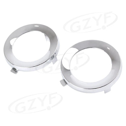 Front Fog Light Lamp Cover Trim Ring for Subaru Forester (2009-2013) Chrome