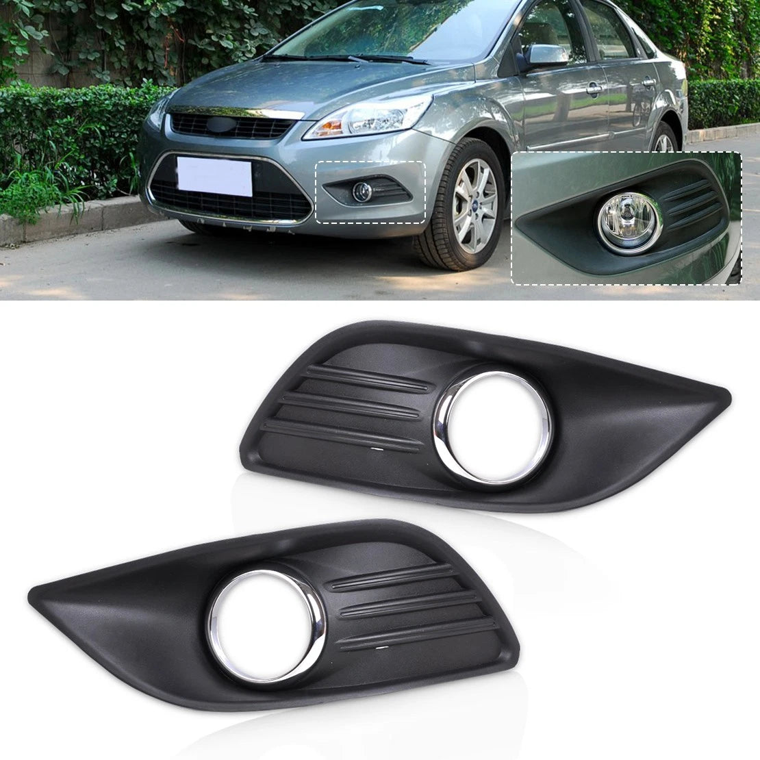 Fog Light Cover Grille for Ford Focus Sedan (2012-2018)