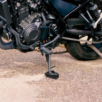 Pad / Black / Side Stand Extension for Kawasaki Ninja 400 (2018–2019)