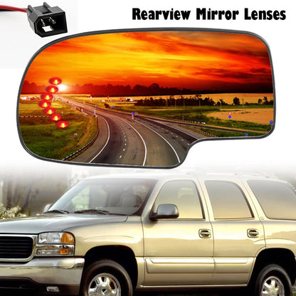 Heated Left Mirror Glass with Turn Signal for GMC Yukon XL 1500 2500 (2003-2006)