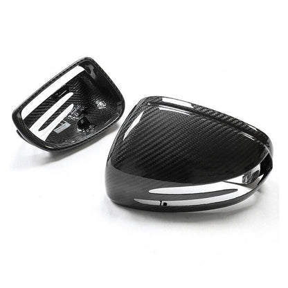 Real Dry Carbon Fiber Side Mirror Cover Shell Parts for Benz SLK SLC SL SLS R172