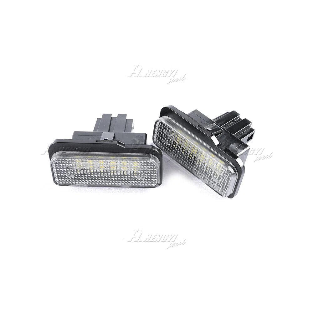 2PC White LED License Plate Light for Mercedes W203 W211 W219 Tesla Model S