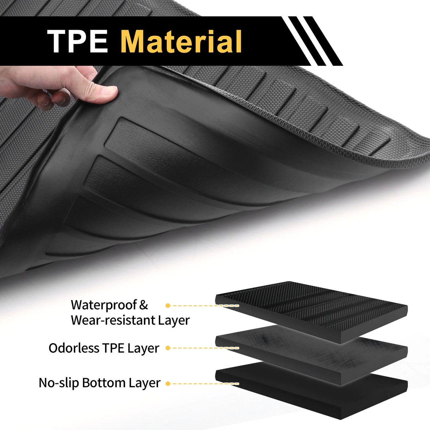 Cargo Liner Rear Trunk Mat for Chevy Tahoe & GMC Yukon (2021-2024)