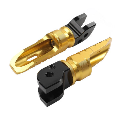 Gold Passenger Rear Footrests for Ducati Scrambler 400 800 1100 Sport (2015-2023)