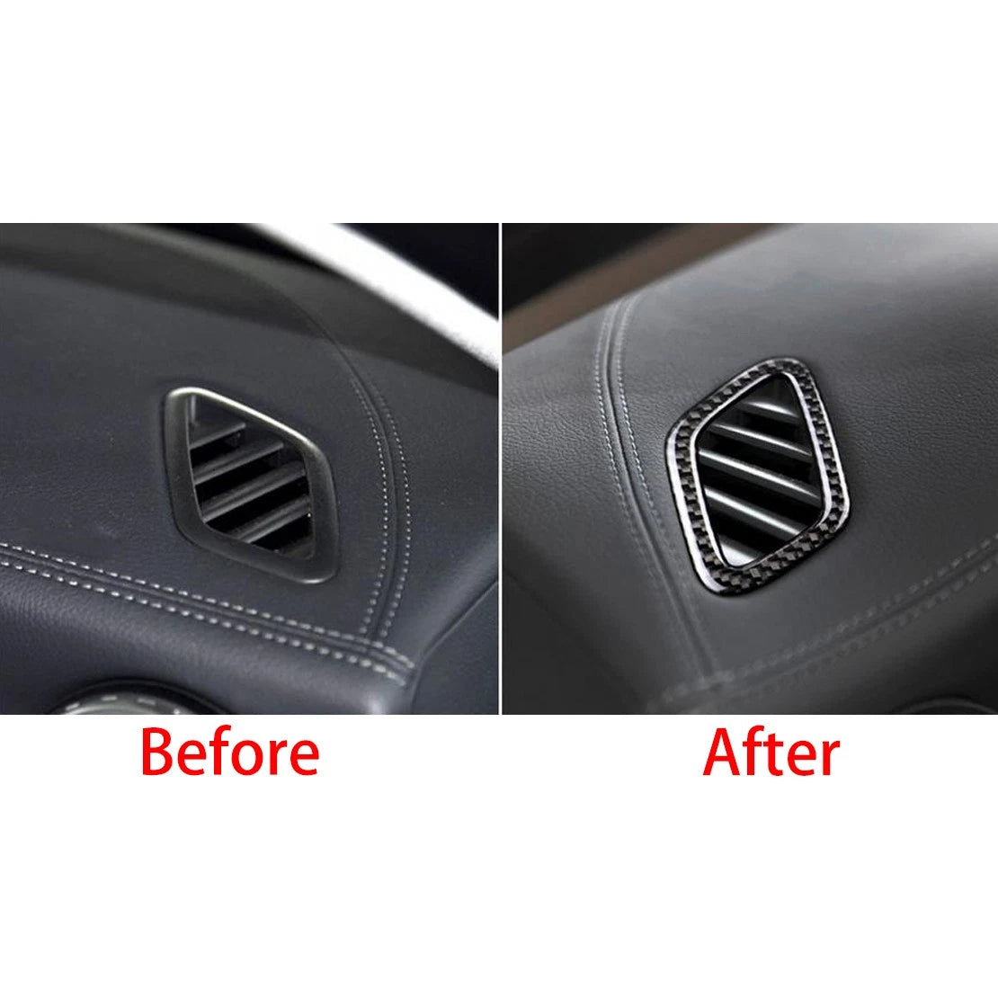 Carbon Fiber Air Vent Outlet Frame Trim for Mercedes Benz A Class (2013-2023)