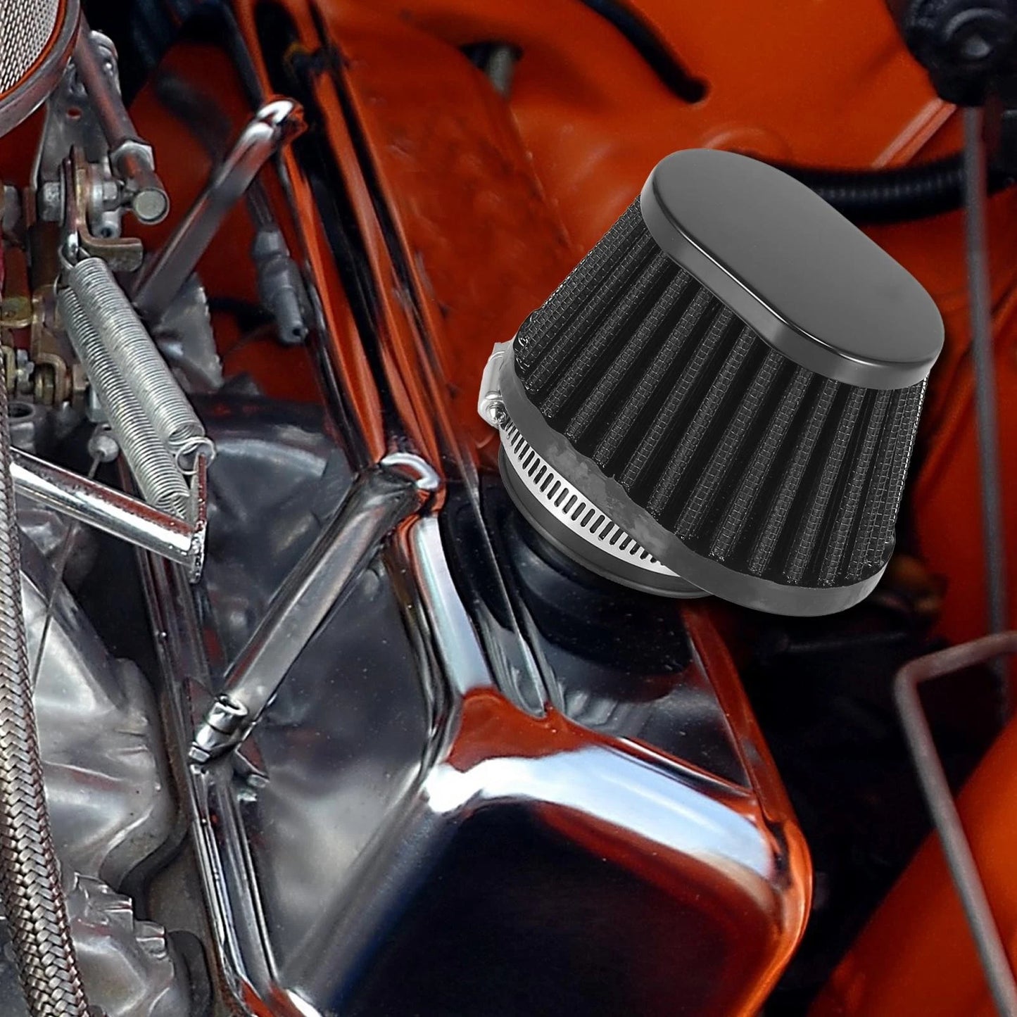 55mm Air Filter Cleaner Round Tapered for Motorcycle