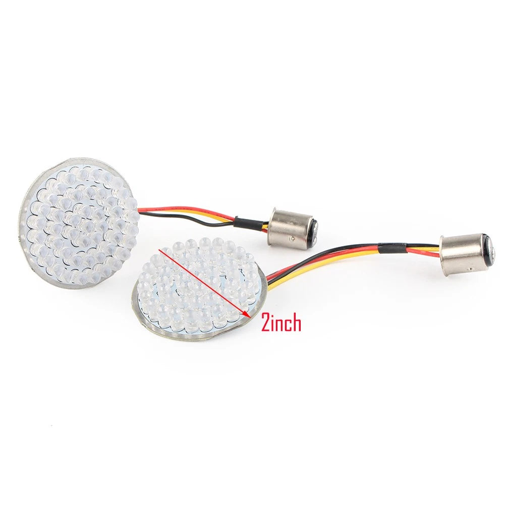 1157 LED Rear Turn Signal Smoked Lens Cover for Harley Dyna, Touring, Softail