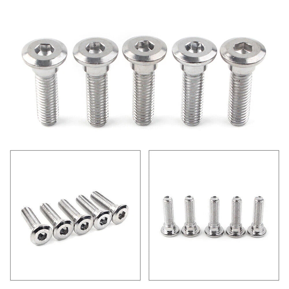 5 x M8x30mm Steel Bolts Hex Socket Disc Brake Rotor Screws Fasteners