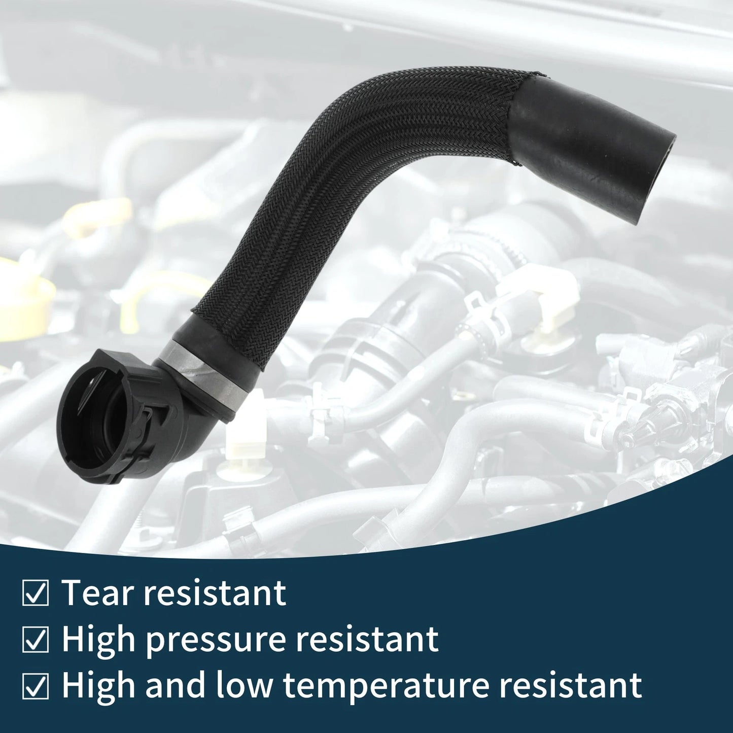 Radiator Hose for BMW Mini Cooper 2020-2023 2 x Rubber Downpipe