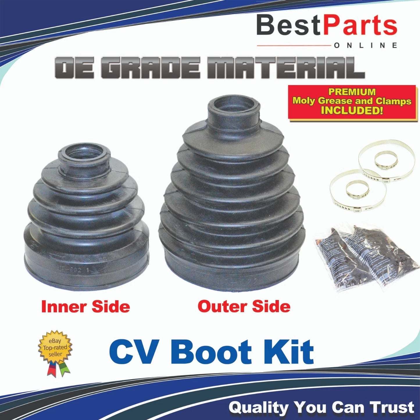 CV Axle Boot 2 x Inner & Outer AWD for Honda Ridgeline (2006–2008)