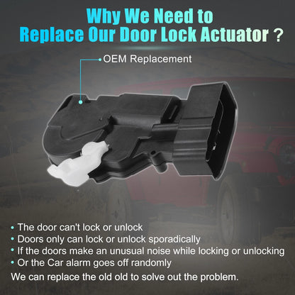 Front Right Door Latch Lock Actuator Motor for Toyota Corolla