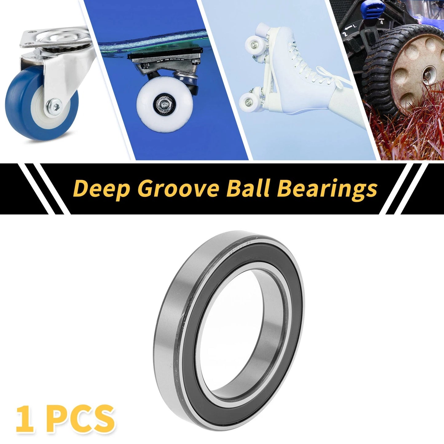 6017VV 85x130x22mm Deep Groove Ball Bearings P5 for Scooter Skateboard Wheel