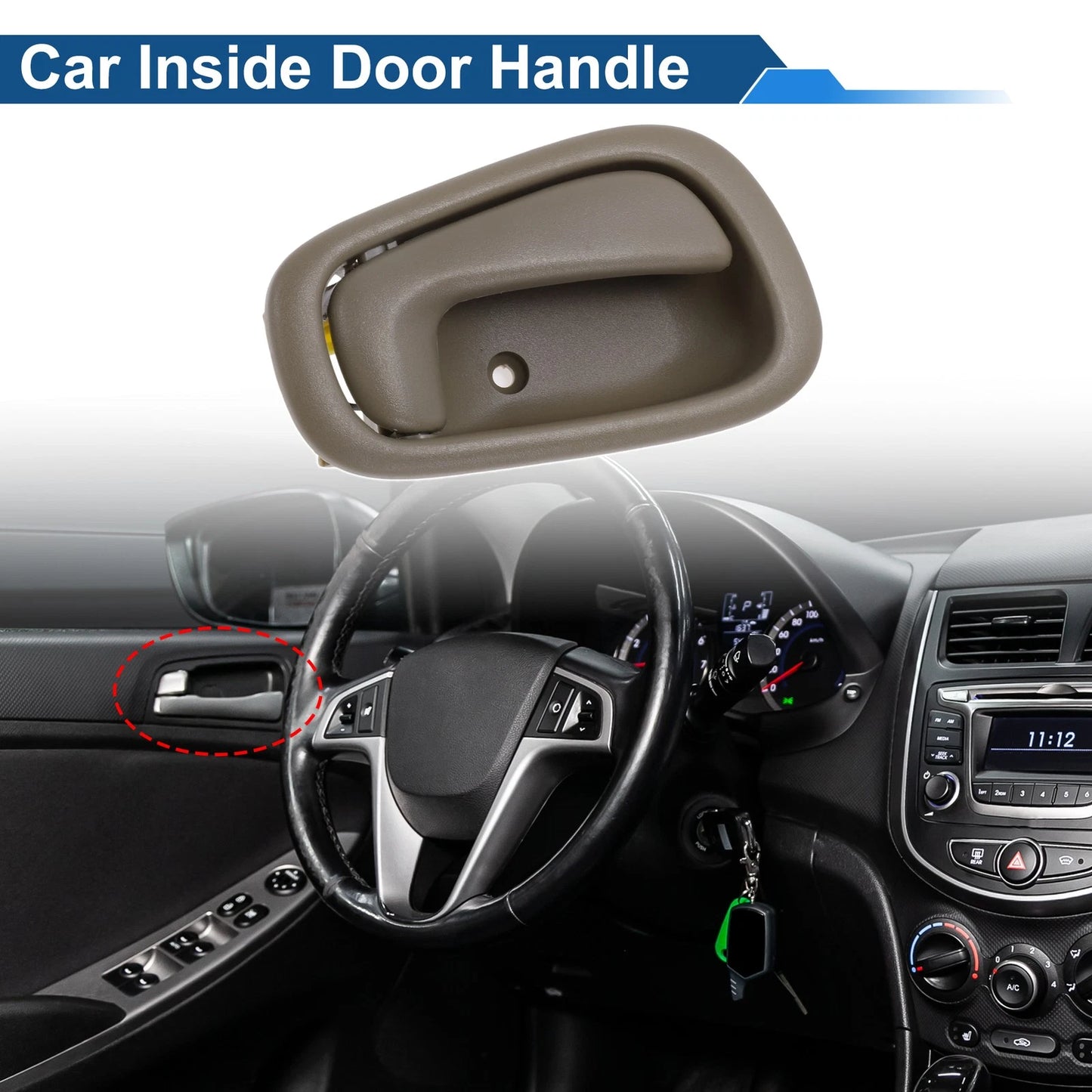 Driver Side Interior Door Handle for Toyota Corolla (1998-2002)