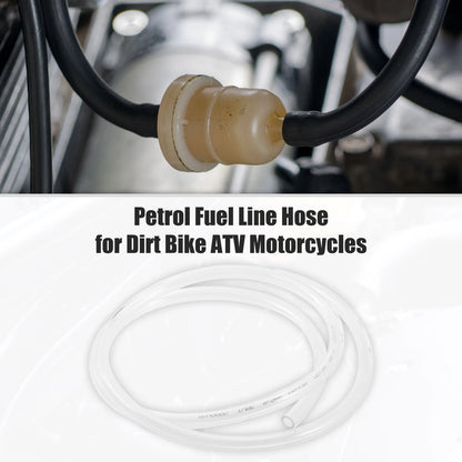 Gas Tube 0.31'' x 3ft Clear Motorcycle Dirt Bike Fuel Vent Line Hose Petrol