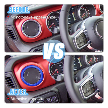 4 x Outlet Vent Trim Accents Frame Covers for Jeep (Fits Various Models)