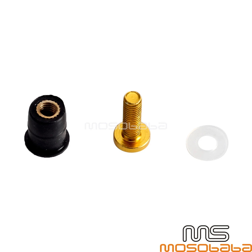 M5 Rubber Nuts 18mm Bolts/Screws for Honda Yamaha Suzuki