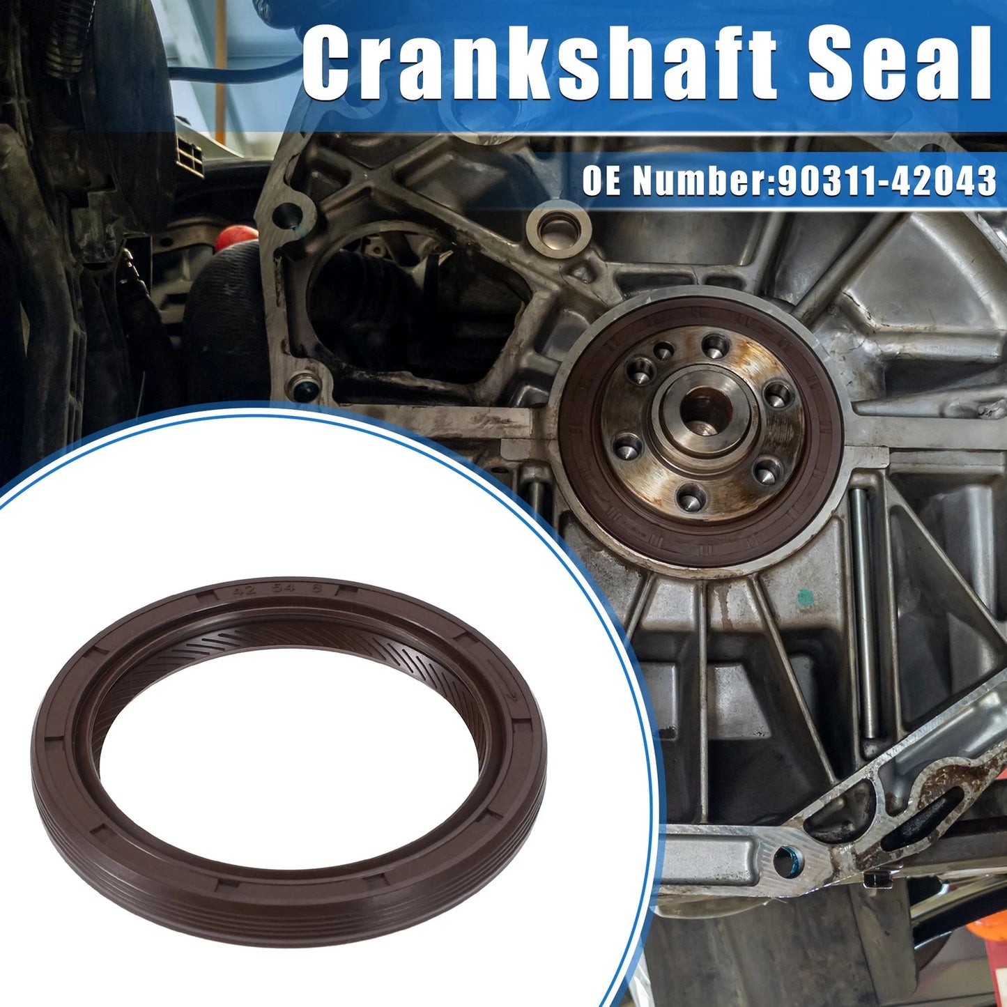 Engine Crankshaft Oil Seal for Toyota Tacoma, Lexus IS250 (2009-2019)