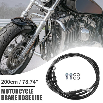 Brake Line Oil Hose Pipe with Spring Protection / 200cm / for Motorcycle