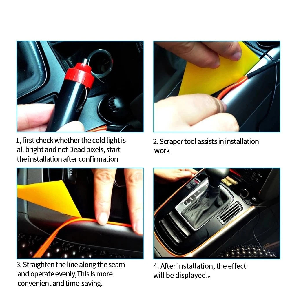 2 x Car Interior LED Strip Lights for Universal Models (2020-2023)
