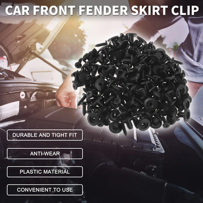 Fender Skirt Clips for Honda Prelude 1992-1996 2.2L 2.3L Black 100 Pcs