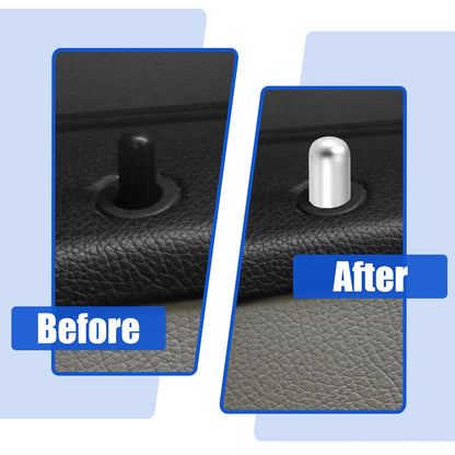 Door Lock Rod Knob & Button Covers for BMW 328i 335i (2007-2013)