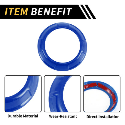 AC Vent Dashboard Decoration Rings for Jeep Wrangler JK JKU (2011-2017) Blue