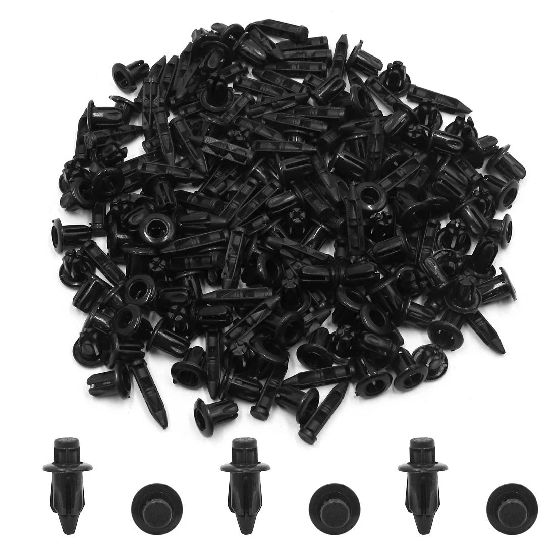 100 Pcs 7mm Bumper Push Clip Rivets for Toyota Vios (2003-2018)