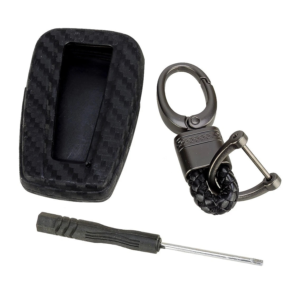 Carbon Fiber Key Cover Shell for Toyota Camry, Corolla (2018-2023)