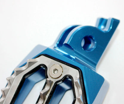 CNC Blue Stainless Foot Pegs for Honda CRF250 (2004-2023)