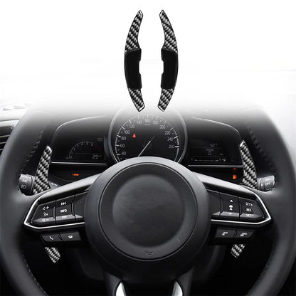 Carbon Fiber Steering Wheel Shift Paddle for Mazda ATENZA MX-5 CX-4 CX-3