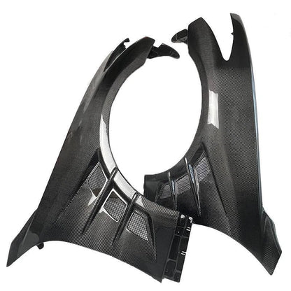 Carbon Fiber Front Fenders w/o Light Hole for Infiniti G37 2-Door 2008-2013