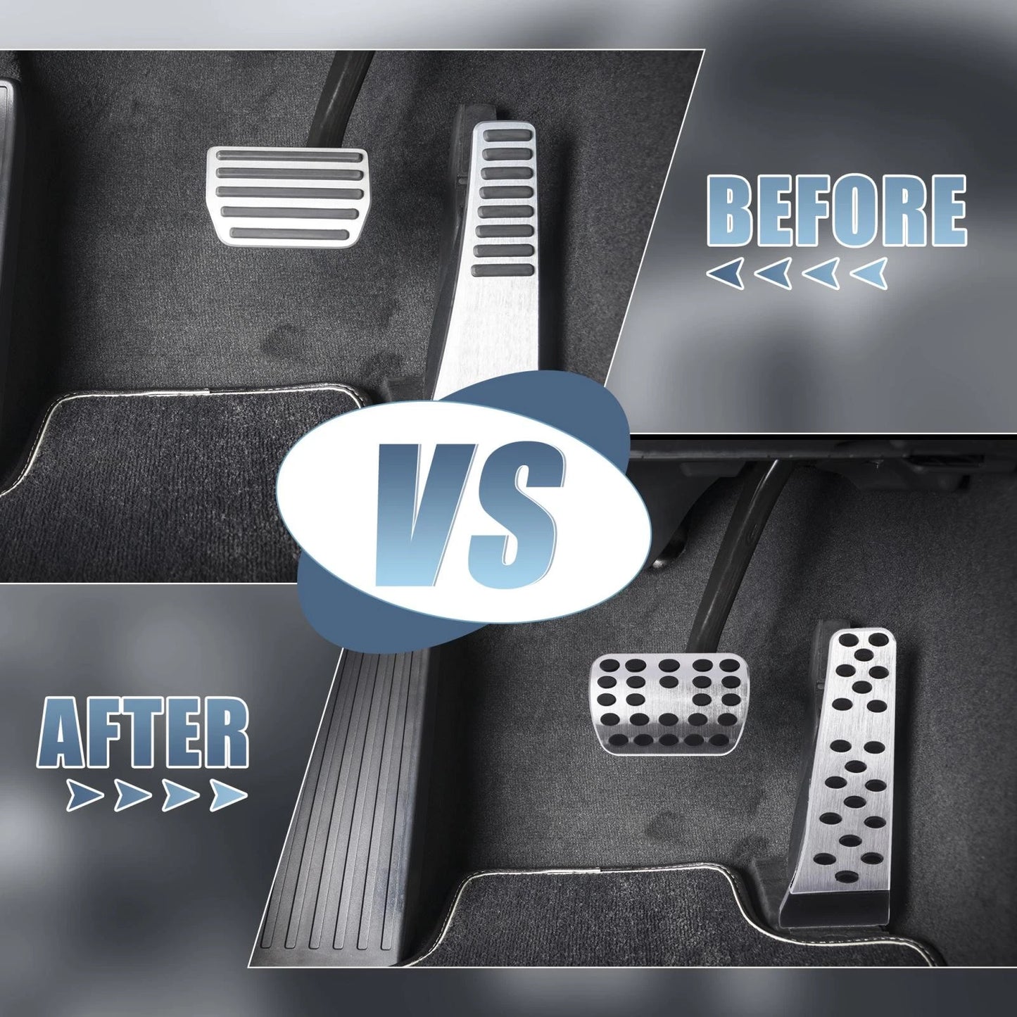 2 x Gas Brake Pedal Pad Covers for Mercedes-Benz C E S GLC GLE Class